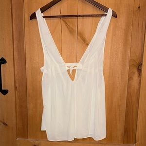 Blanche by Ralph Monterero deep v tank size medium